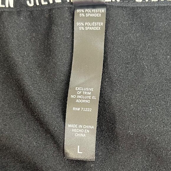 Steve Madden Long Sleeve Shirt Womens Large Black - Picture 6 of 7